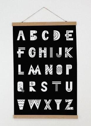 Тканинний постер english alphabet 60х93 см (tpsr_22s060)