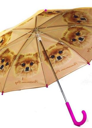 Детский зонт трость "померанский шпиц" - ma-d727-mb-d-728-2