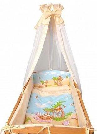 Комплект постільної білизни тигрес сафарі, бежевий (8 ел.) кт-0002