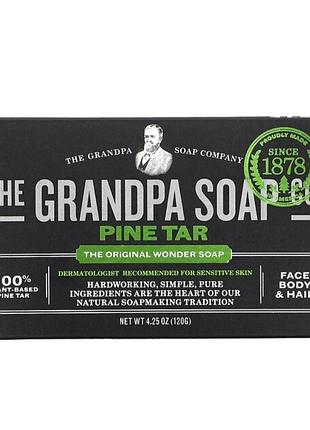 Мыло на основе соснового дегтя - the grandpa soap co. 120 g