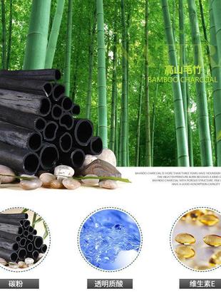 Маска для носа очищающая с бамбуковым углем images beauty bamboo charcoal blackhead (6г)2 фото
