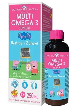 Морской рыбий жир multiomega 3 junior, богатый омега-3+ витаминами и минералами, 250 мл