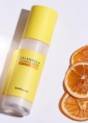 Есенція для обличчя з календулою wellderma calendula calming soon essence 100 мл5 фото