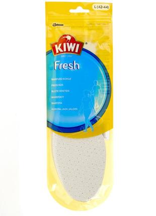 Стельки для обуви освежающие kiwi 36/38, хлопковые