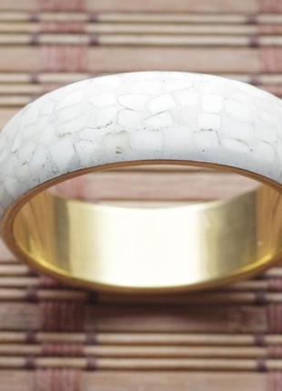 Браслет латунный. инкрустация костью . индия бохо