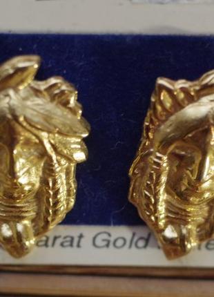 Сережки індець. позолота. індія