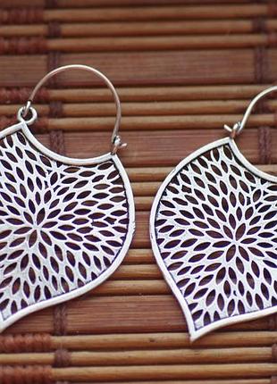 Індійські трайбл сережки "павич"