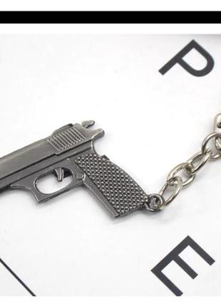 Брелок мужской металлический для ключей пистолет оружие counter strike cs:go / p72 фото