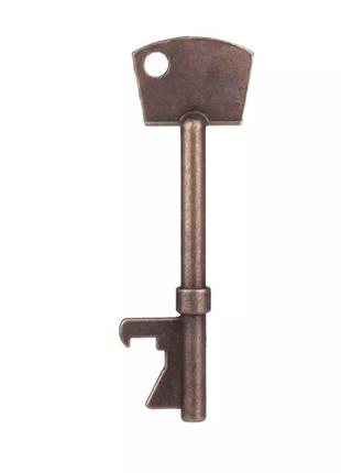 Брелок-открывалка для бутылок "ключ bz9". брелок открывашка металлический для ключей1 фото