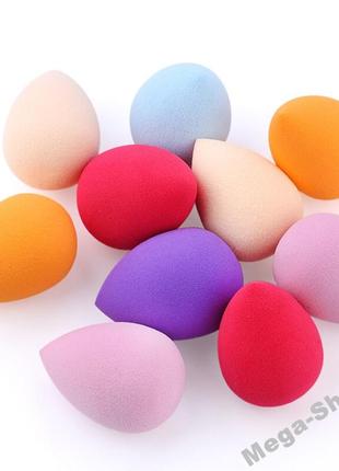 Губка спонж для макіяжу крапелька makeup sponge m45 рожевий2 фото