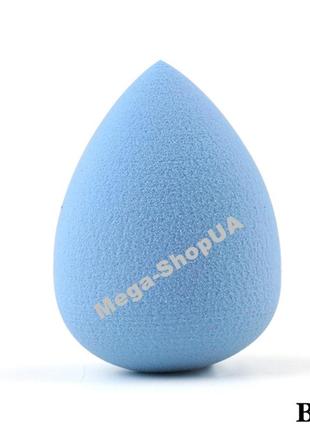 Губка спонж для макіяжу крапелька makeup sponge m45 блакитний