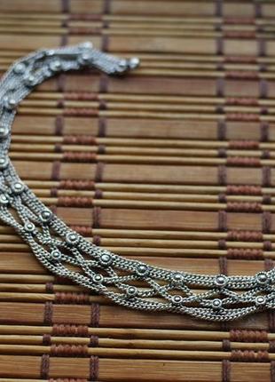 Индийский браслет на ногу 25,5 см трайбл