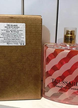 Tester жіноча туалетна вода trussardi sound of donna /труссарді саунд оф донна / оає 100 мл