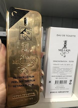 Tester мужская туалетная вода paco rabanne 1 million / пако рабан 1 миллион / 100 ml