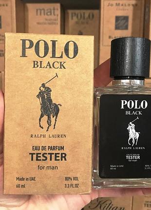 Тестер мужской парфюмерии ralph lauren polo black / ральф лорен поло блэк / 60 мл.