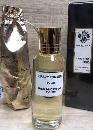 Унісекс парфумерія mancera crazy for oud / мансера крейзі фо оуд / 60 мл