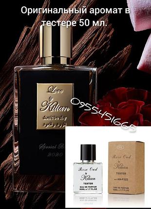 Tester туалетная вода унисекс kilian rose oud / килиан роза уд / 50 мл