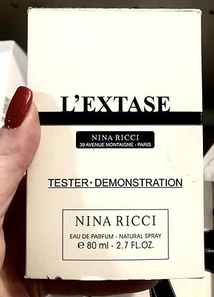 Tester женская туалетная вода nina ricci l'extase / нина ричи эль экстаз / 80 ml