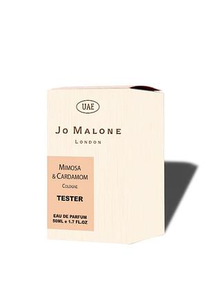 Тестер унісекс туалетна вода jo malone mimosa & cardamon / джо малон мімоза та кардамон / 50 мл