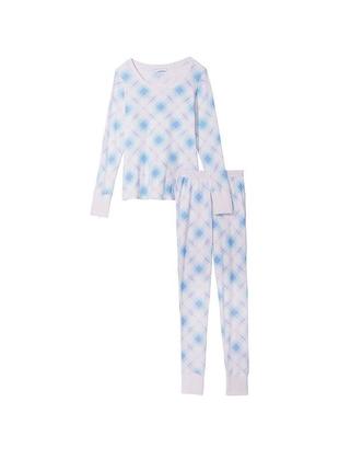 Термо пижама виктория сикрет victoria's secret кофта и штаны женская одежда для дома3 фото