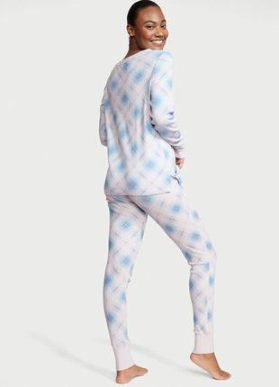 Термо пижама виктория сикрет victoria's secret кофта и штаны женская одежда для дома2 фото