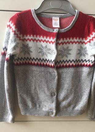 Теплий кардиган светр gymboree тепный свитер кардиган1 фото