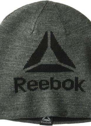 Чоловіча шапка-біні з двостороннім логотипом reebok