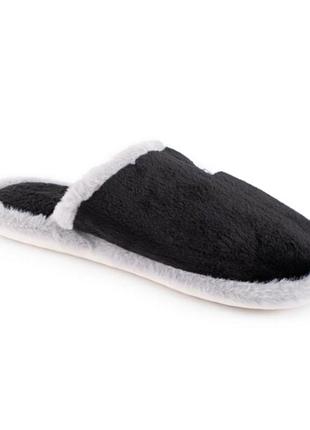 Стильні чорні кімнатні тапочки тапки капці4 фото