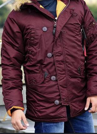 Парка зимняя аляска parka alpha industries оригинал n-3b