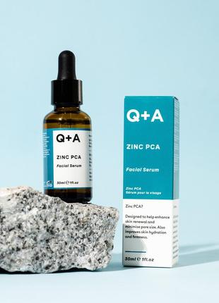Сыворотка для лица с цинком q+a zinc pca facial serum  30 мл