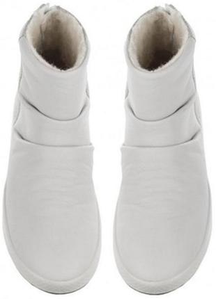 Сапоги ботинки женские ecco ukiuk белые молочные 2210734 фото