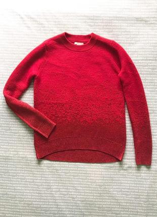 Свитер светр джемпер красный под горло свободный люрекс блестящий купить цена1 фото