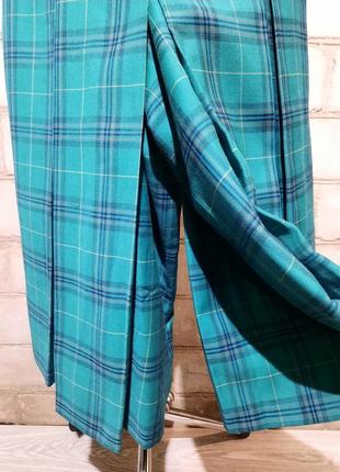 Шотландка вінтаж спідниця-штани вовна преміум бренд6 фото