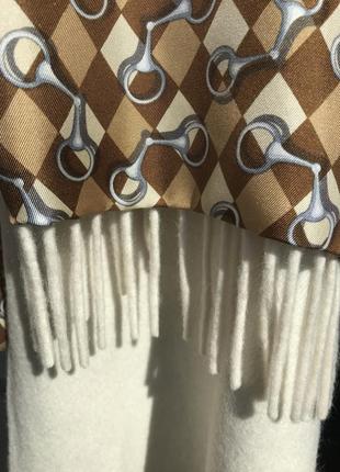 Кашемировый шарф, шерстяной шарф, вовняний шарф,кашеміровий шарф, італія.2 фото