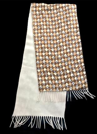 Кашемировый шарф, шерстяной шарф, вовняний шарф,кашеміровий шарф, італія.4 фото