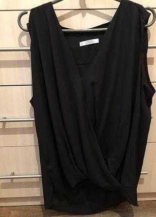 Черная блуза на запах mexx m