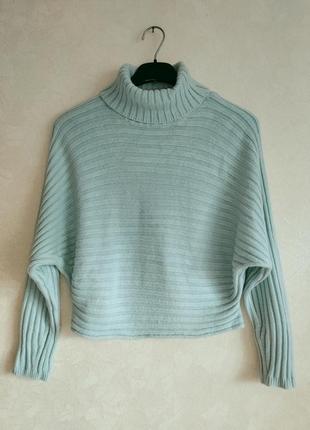 Укороченный тёплый свитер под горло светр теплий1 фото