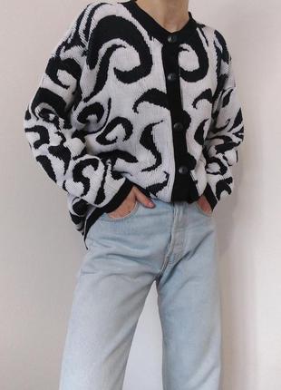 Вінтажний кардиган светр англія светр оверсайз пуловер реглан лонгслів кофта з гудзиками вінтаж шерстяний светр кардиган шерсть джемпер вінтажний5 фото