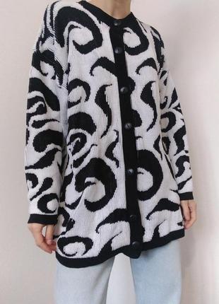 Винтажный кардиган свитер женская свитер оверсайз пуловер реглан лонгслив кофта с пуговицами винтаж шерстяной свитер кардиган шерсть джемпер винтажный7 фото