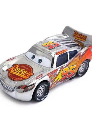 Disney pixar cars lightning mcqueen silver тачки mattel блискавка маквін срібний - молния маквин - маккуин