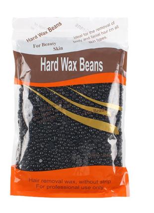 Воск в гранулах doll wax yz001-300d black для депиляции 300 г