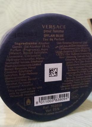 Versace pour femme dylan blue,edp 30ml,оригинал