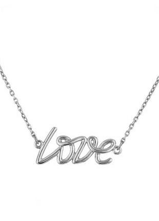 Нежное серебряное колье