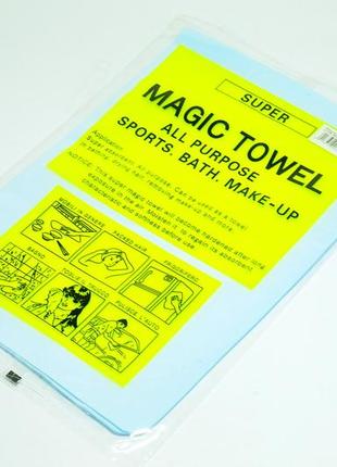 Універсальна чудо серветка 30 х 40 см magic towel blue2 фото