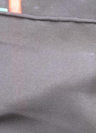 Шовкова хустка на шию шовк 100% ручний розпис батик ручний шов5 фото