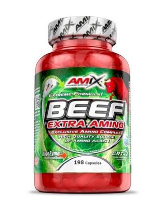 Амінокислоти amix beef extra amino 198 капсул