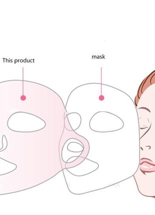 Силиконовая маска-фиксатор для лица многоразовая gs122-бд