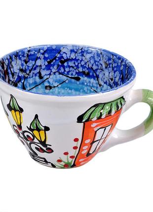 Чашка керамічна львівська кераміка 500 мл (203)