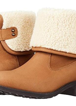 Зимові шкіряні чоботи з овчиною ugg 38. 5-39. 0 (us 8.5)