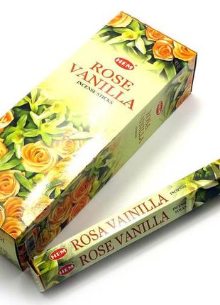 Набор  благовоний vanilla rose (ваниль и роза) 6 шестигранников 27616k
